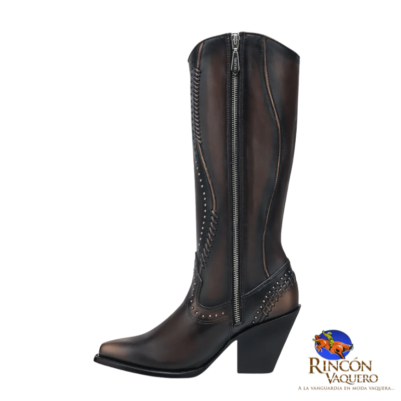 Bota casual en piel genuina para dama