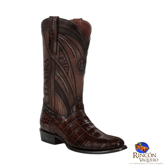 Bota vaquera para caballero edición especial en piel genuina de Alligator