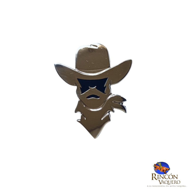 Pin De Rancho Logo Plata