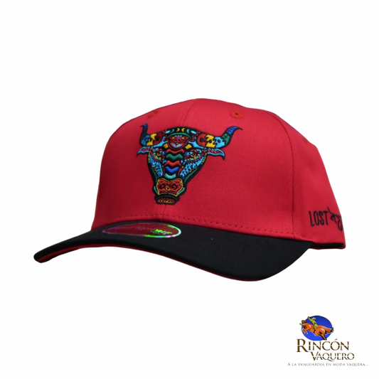 Gorra Lost Calf Alebrije Rojo/Negro