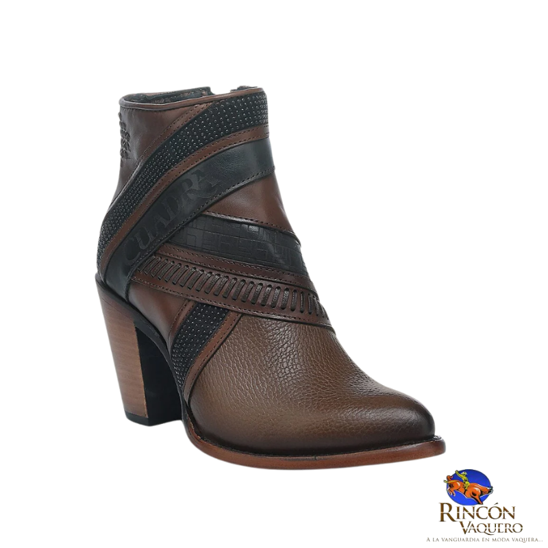 Botín tradicional para dama en piel genuina