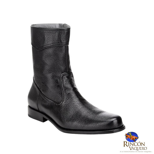 Bota de vestir en piel genuina de venado para caballero