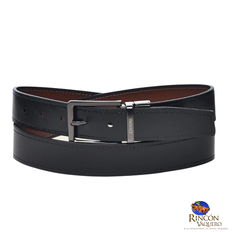 Cinto en piel genuina para caballero