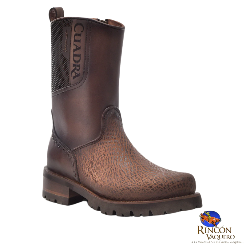 Bota para caballero en genuina piel de tiburón