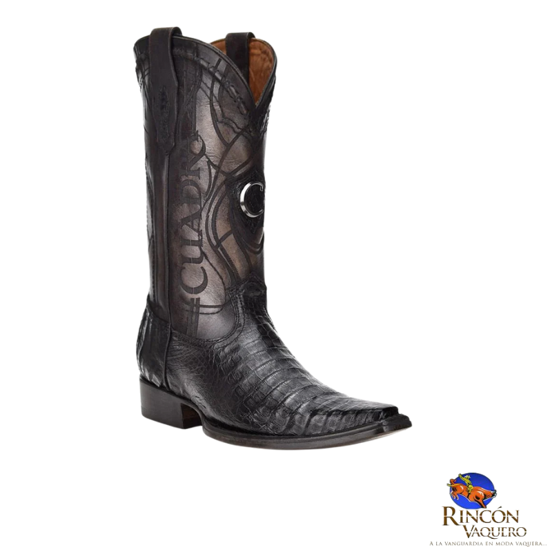 Bota tradicional en piel genuina de fuscus para caballero