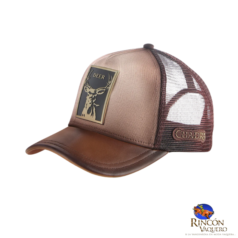 Gorra Cuadra Placa Venado para caballero