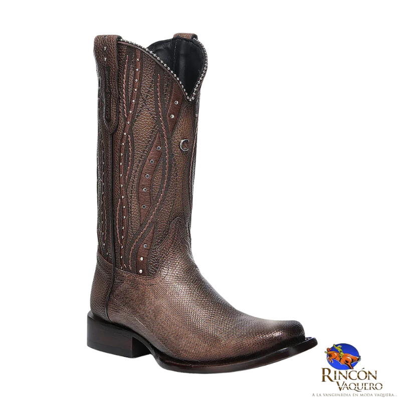 Bota para dama en piel genuina de Karunga Macchia