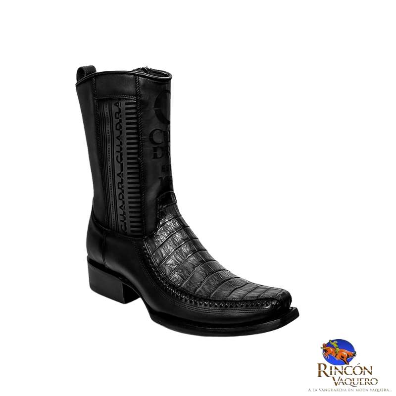 Bota casual en piel genuina de fuscus para caballero