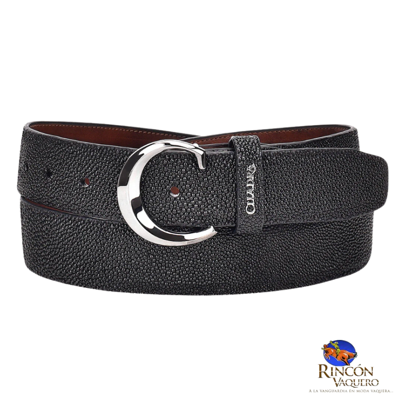 Cinto en piel genuina para caballero