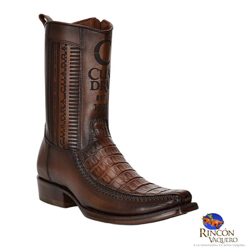 Bota casual en piel genuina de fuscus para caballero