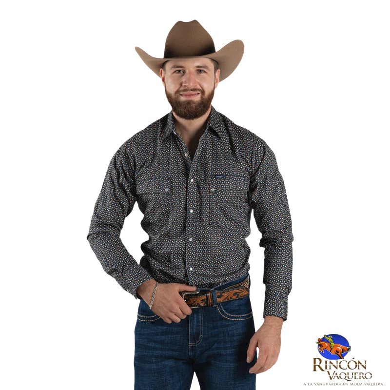 Camisa Wrangler caballero estampado 574