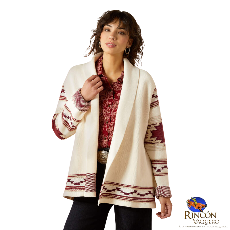 Sueter Ariat Westward Wrap para dama