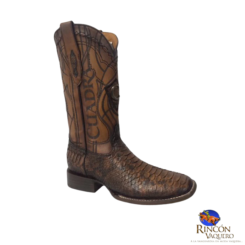 Botas para caballero de piel de pitón