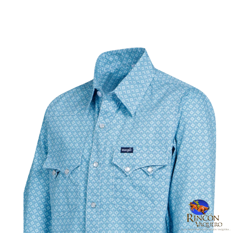 Camisa Vaquera Wrangler caballero 20 Extreme Slim Manga Larga 962