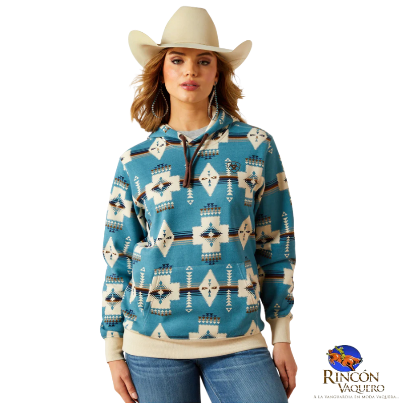 Suéter Ariat Logo 2.0 Agave Southwest Print para dama