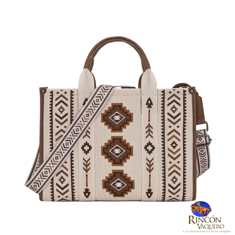 Bolsa Wrangler Retro Azteca Beige
