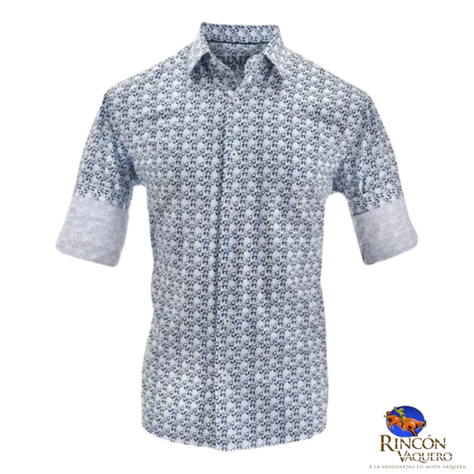 Camisa para caballero con estampado sutil