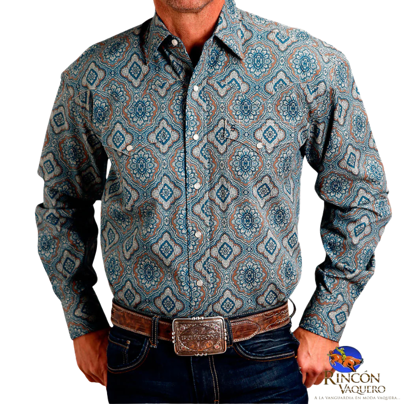 Camisa Stetson Western para caballero