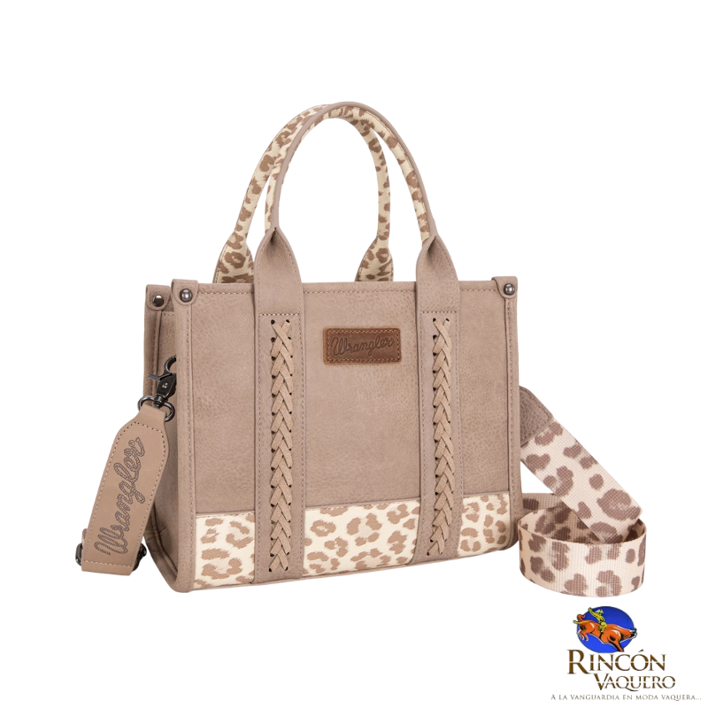 Bolsa Wrangler Animal Print Tan