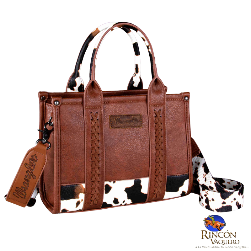 Bolsa Wrangler Huella de vaca café