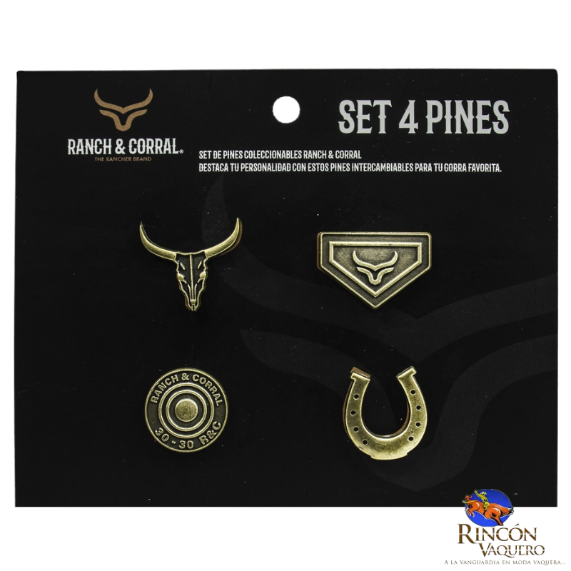 Set 4 Pines Conmemorativos Ranch Corral 11
