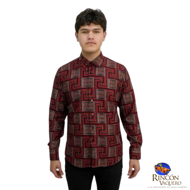 Camisa estampada Vassari para caballero