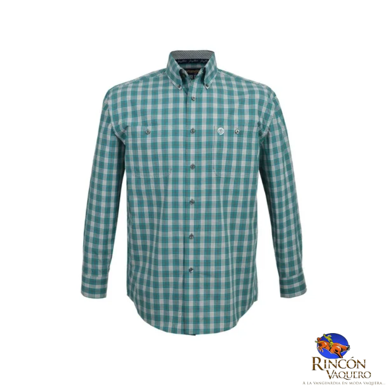 Camisa Vaquera Wrangler Hombre Manga Larga Q831
