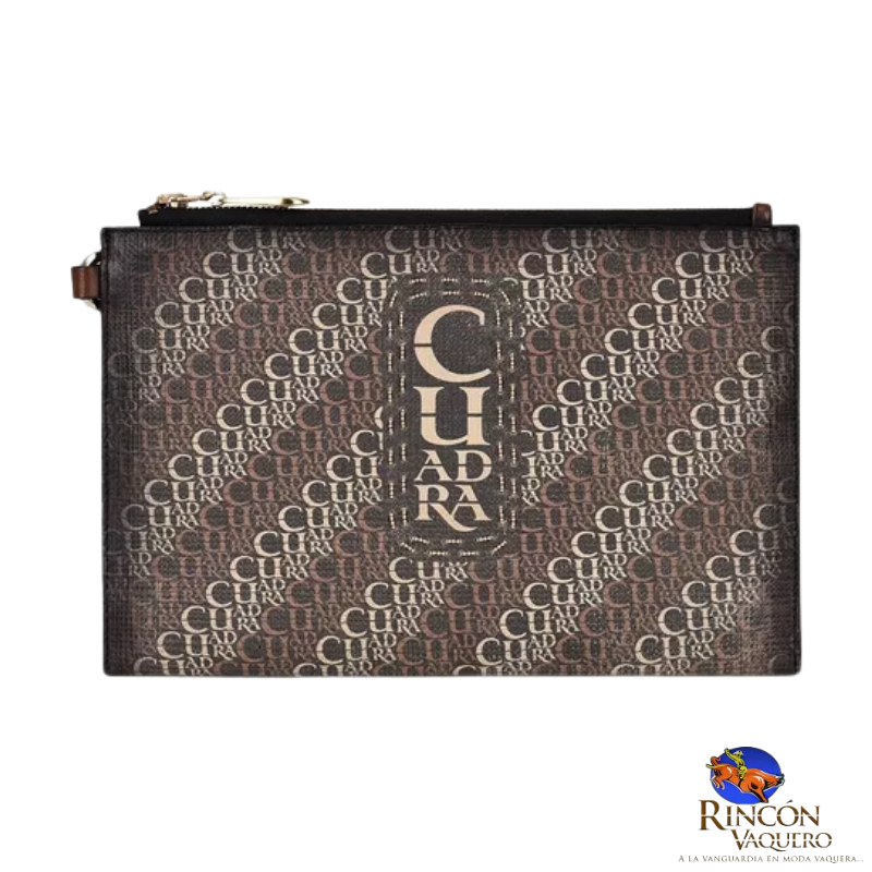 Cartera de sobre en piel genuina de res