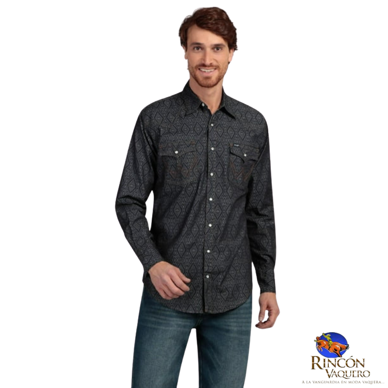 Camisa Vaquera Wrangler caballero 20 Extreme Slim Manga Larga 781