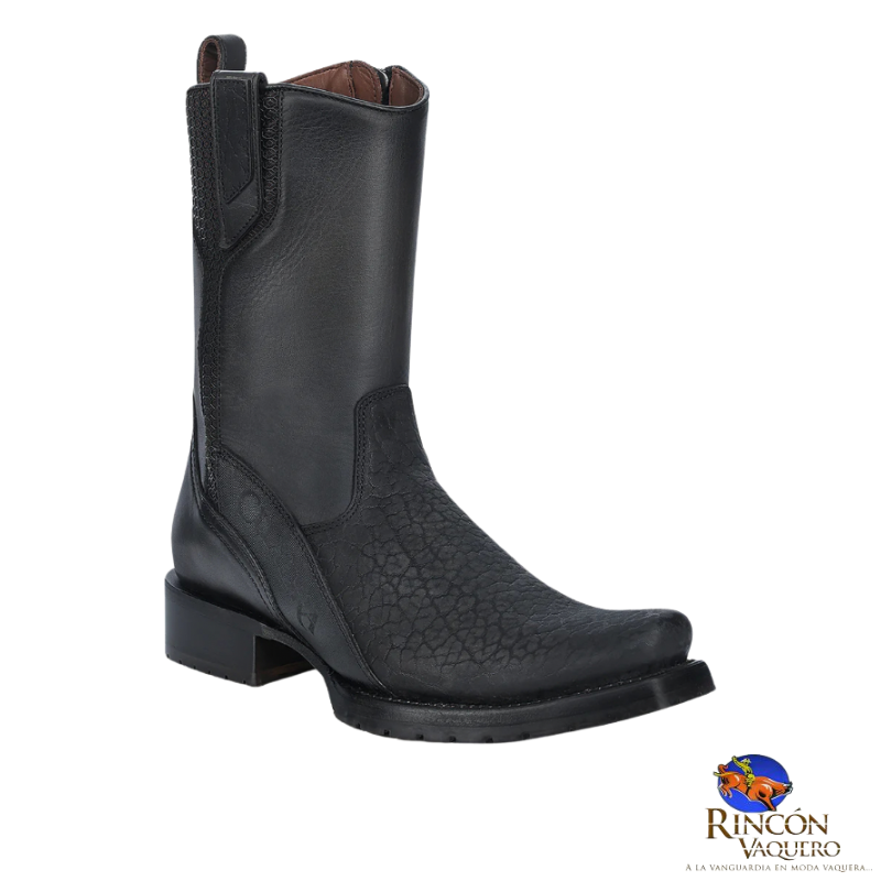 Bota casual en piel genuina de cuello de toro para caballero