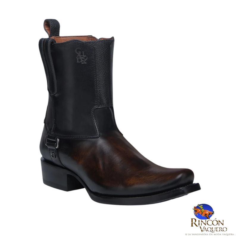 Botín urbano en piel genuina para caballero