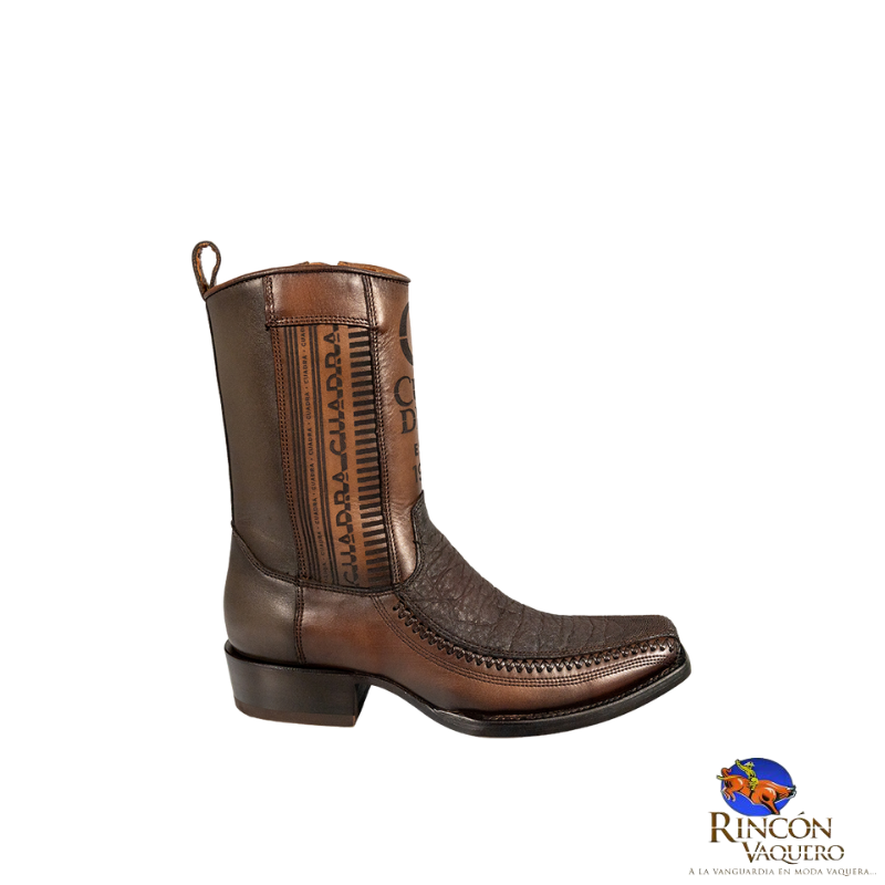 Bota casual en piel genuina de elefante para caballero