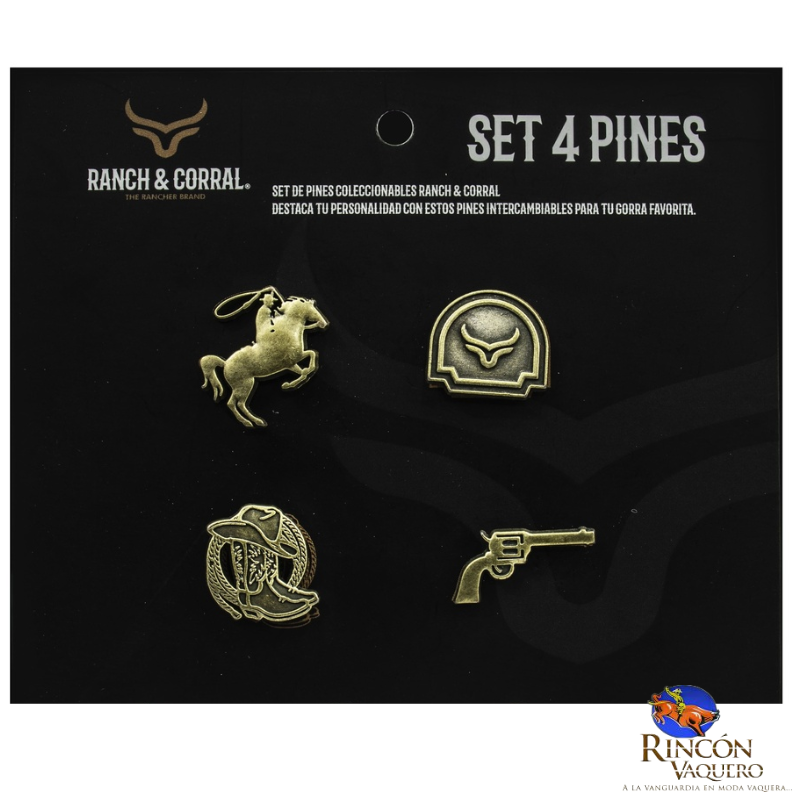 Set 4 Pines Conmemorativos Ranch Corral 10