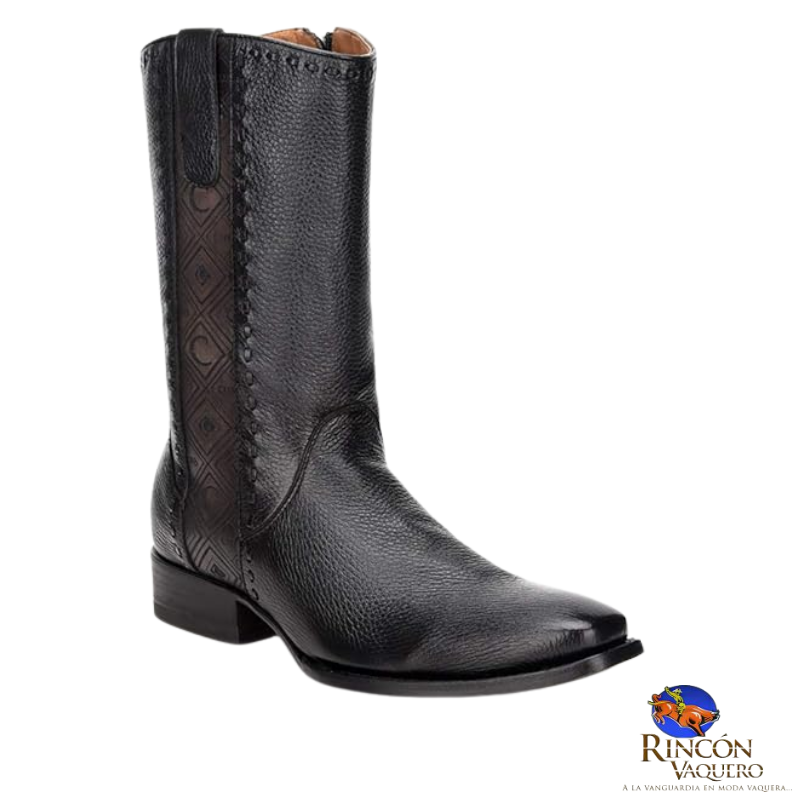 Bota para caballero en piel genuina de venado