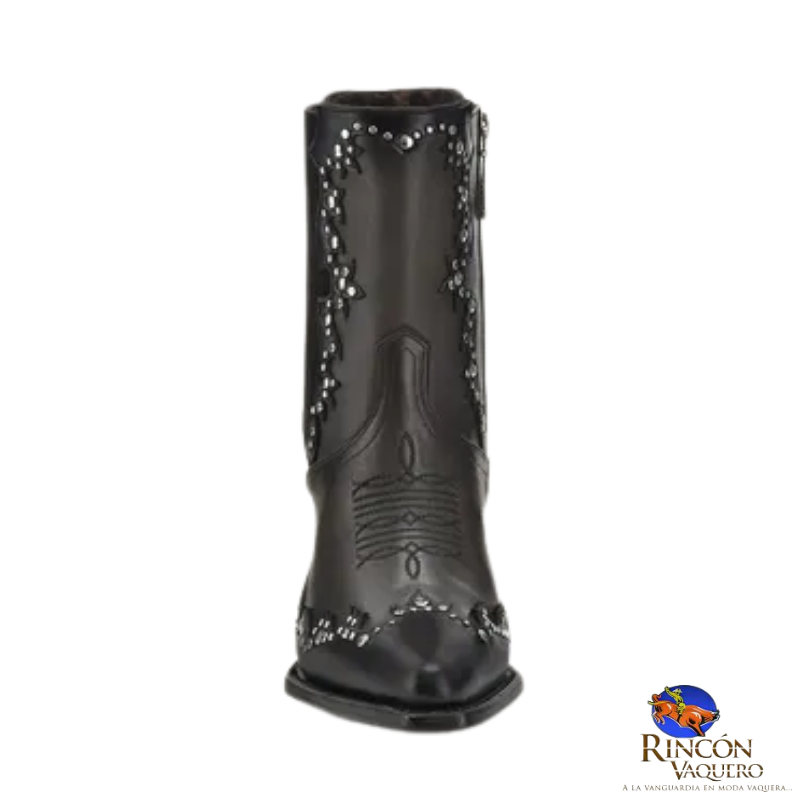 Botín  para dama en piel genuina de res