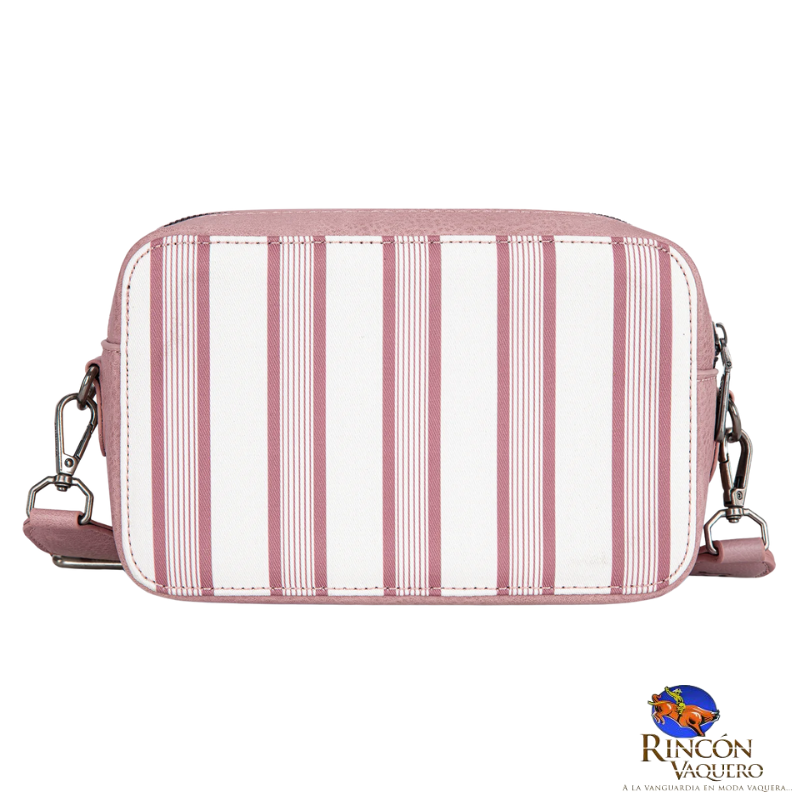 Bolso bandolera Wrangler con estampado retro y compartimento para billetera