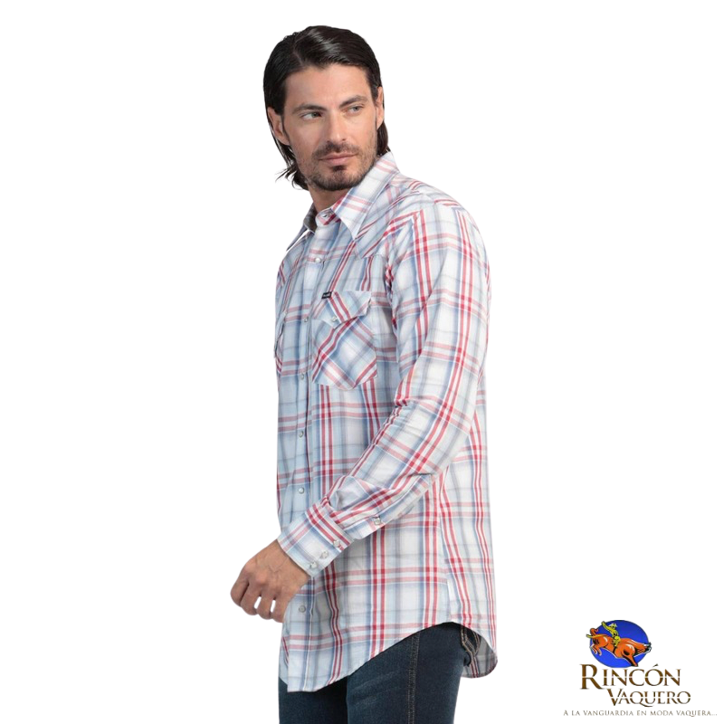 Camisa vaquera Wrangler caballero regular manga larga 654