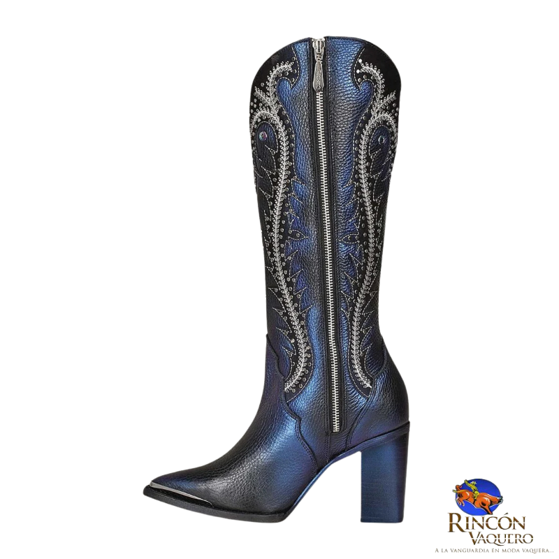 Bota tradicional en piel genuina para dama