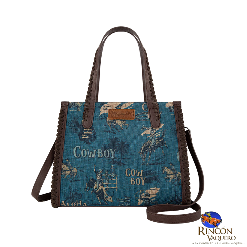 Bolsa Wrangler Cowboy Print Jean