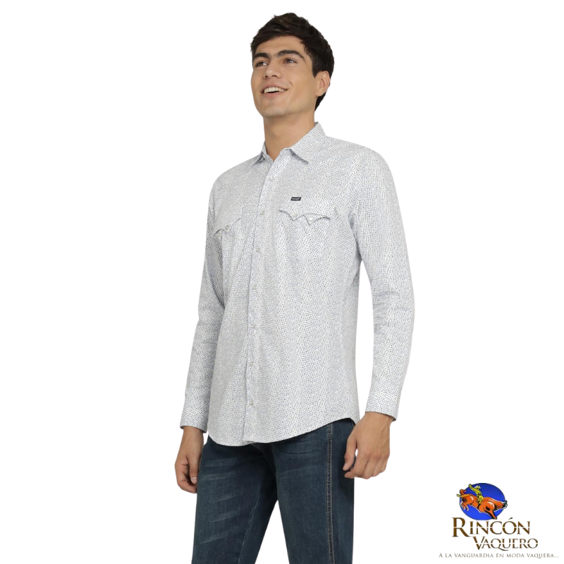 Camisa Vaquera Wrangler caballero 20 Extreme Slim Manga Larga 816