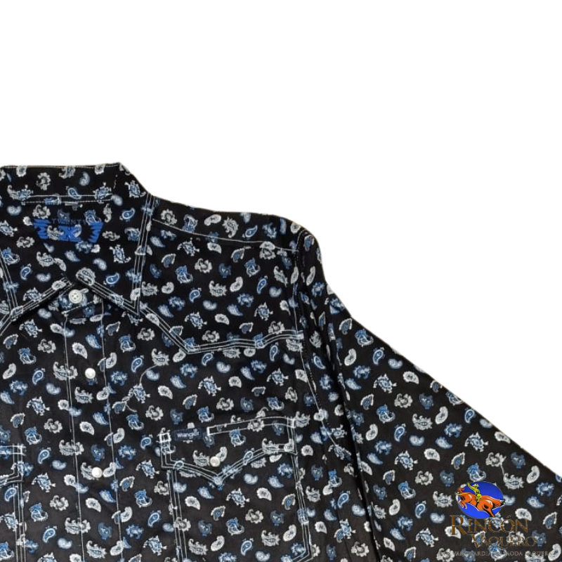 Camisa vaquera Wrangler caballero regular manga larga 673