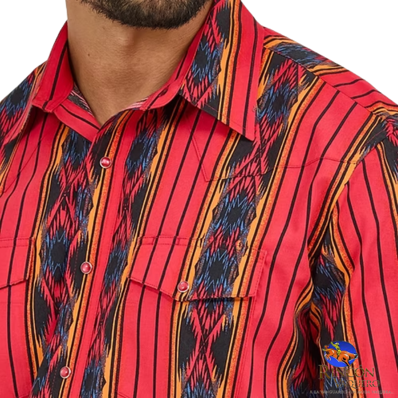 Camisa Vaquera Wrangler Hombre Checotah Regular Manga Larga 910