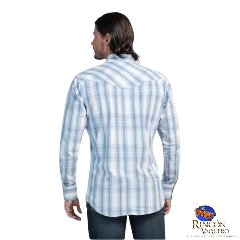 Camisa vaquera Wrangler caballero regular manga larga 593