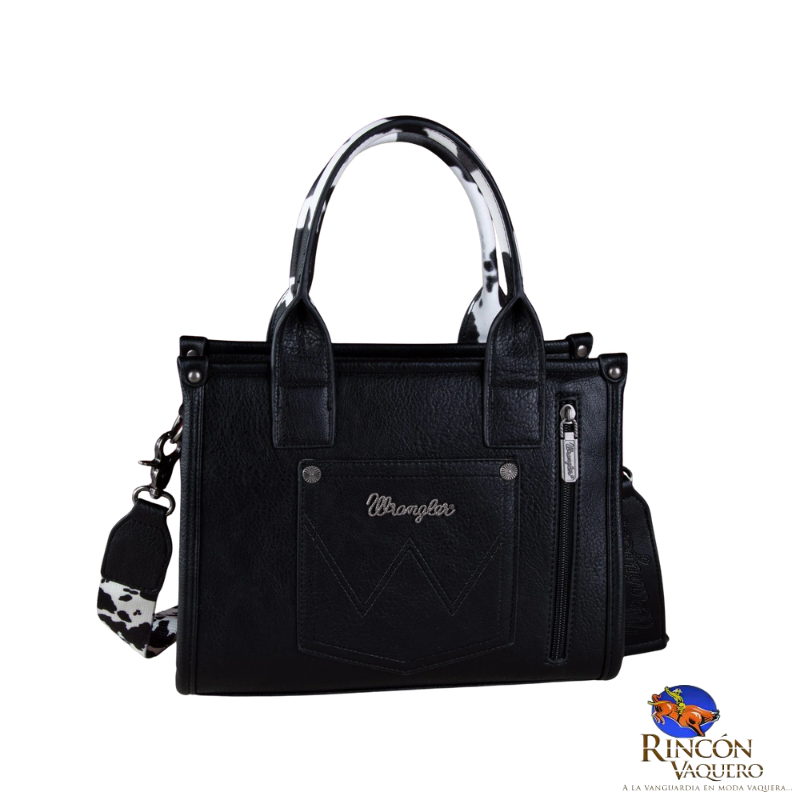 Bolsa Wrangler Huella de vaca negra