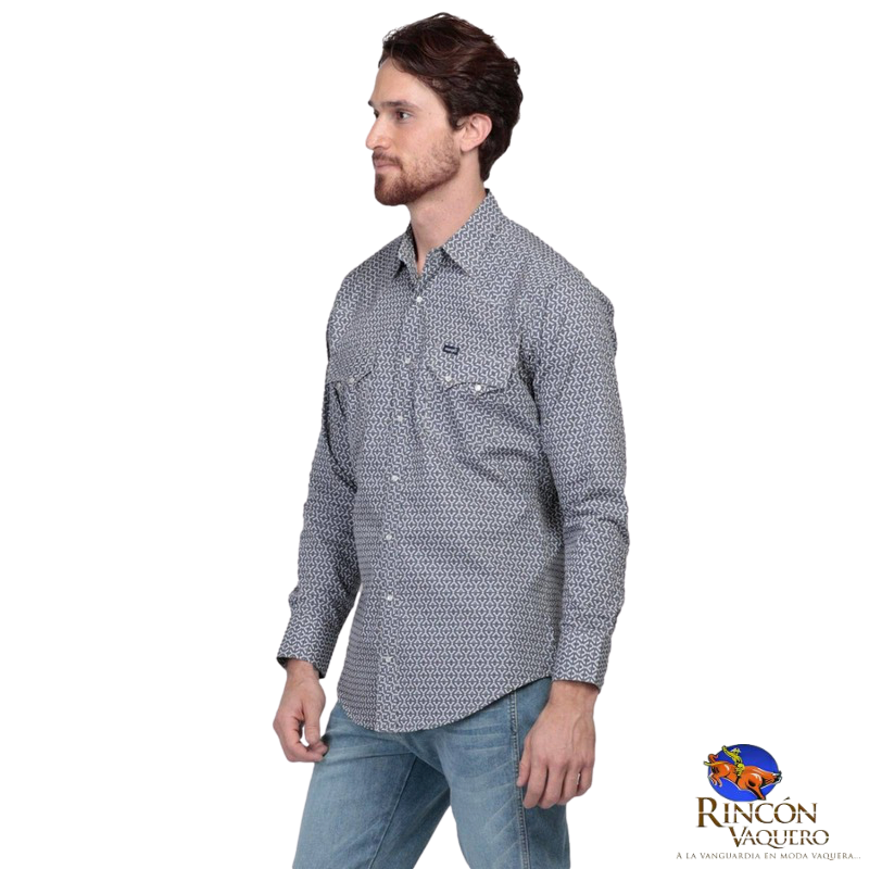 Camisa vaquera Wrangler caballero regular manga larga 725