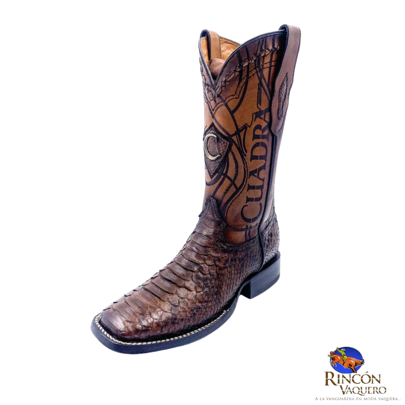 Botas para caballero de piel de pitón