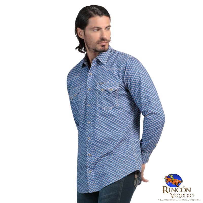 Camisa Vaquera Wrangler caballero 20 Extreme Slim Manga Larga 914