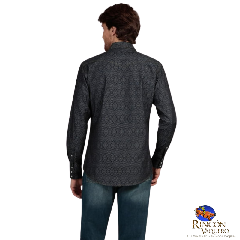 Camisa Vaquera Wrangler caballero 20 Extreme Slim Manga Larga 781
