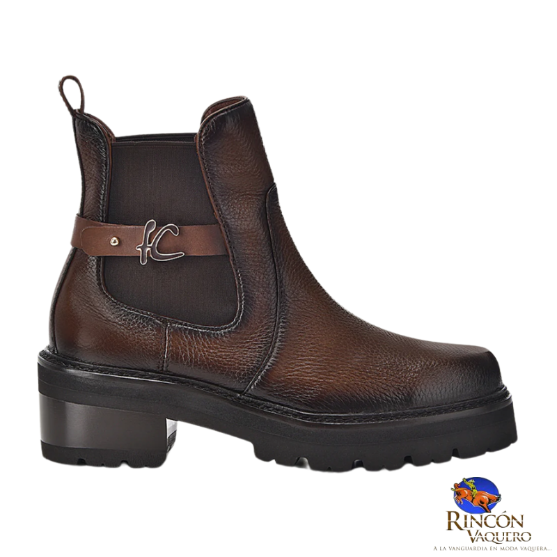 Bota casual en piel genuina de venado para dama