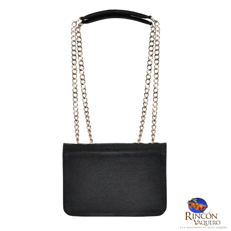 Crossbody en piel genuina de mantarraya